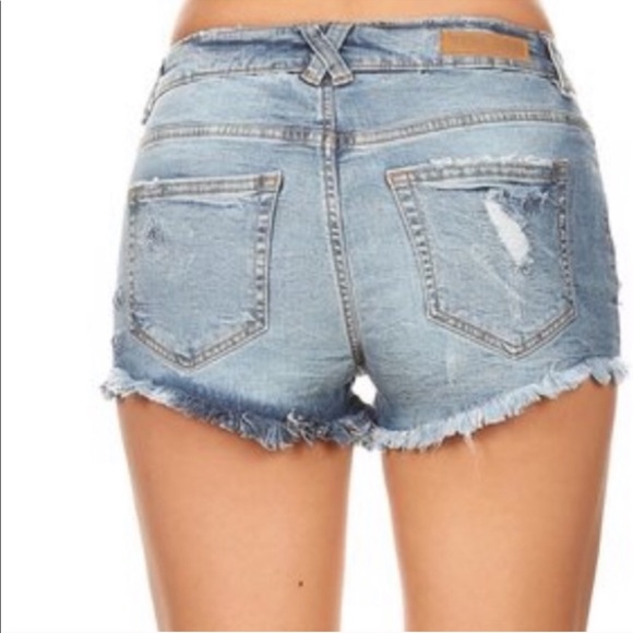 Distressed Denim Shorts - Picture 6 of 6